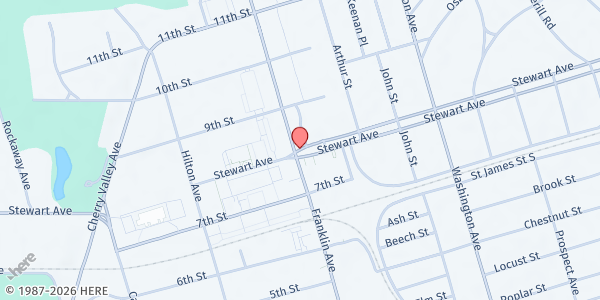 Map showing Friends with the Poor Foundation at 14 Mahopac Rd, West Hempstead, NY