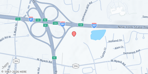 Map showing Capabilities Partnership Food Pantry at 450 West Nyack Road, Suite 9, West Nyack, NY