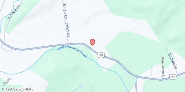 Map showing St. Paul's Roman Catholic Church at 771 Route 29, West Rock City Falls, NY