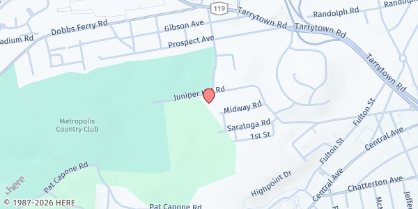 Map showing FIRST SEVENTH DAY ADVENTIST CHURCH FOOD PANTRY at 180 Juniper Hill Road, White Plains, NY
