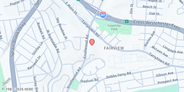 Map showing Greenburgh Health Center at 295 Knollwood Rd, WHITE PLAINS, NY