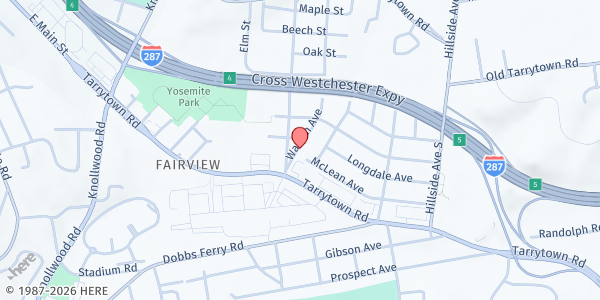 Map showing Union Food for Life MFP - White Plains at 31 MANHATTAN AVENUE, WHITE PLAINS, NY