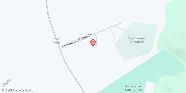 Map showing Whitehall United Methodist Church at 56 Greenmount Cemetery Lane, Whitehall, NY