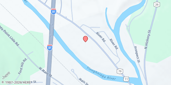 Map showing Mobile Food Pantry Whitney Point at Broome County Fairgrounds, 2923 US 11, Whitney Point, NY