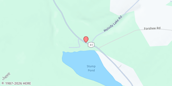 Map showing Willet Town Hall/Senior Center at 1425-1427 NY-41, Willet, NY