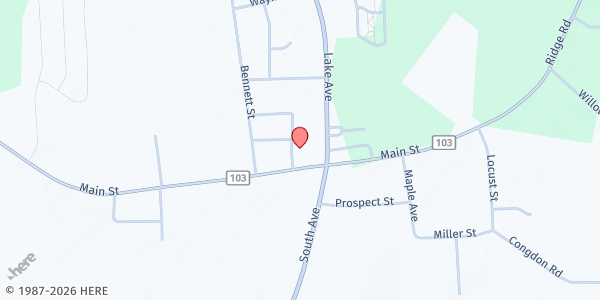 Map showing Pathstone - Williamson at 4075 Ridge Road, Williamson, NY
