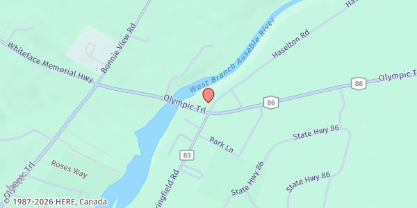 Map showing Jay Wilmington Ecumenical Food Pantry at 1169 Haselton Rd, Wilmington, NY