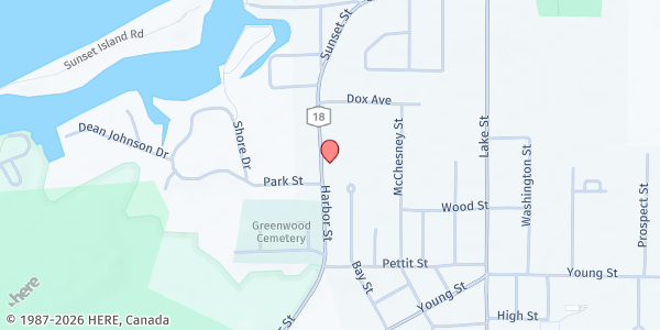 Map showing Wilson Community Farmers' Market at 186 Harbor Street, Wilson, NY