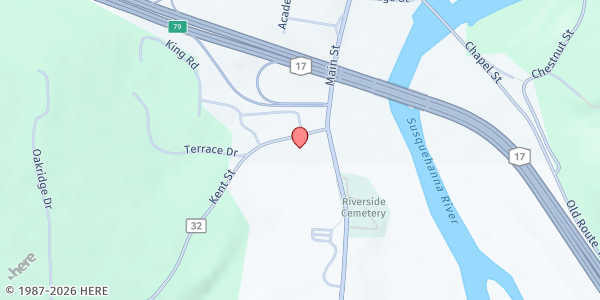 Map showing Windsor Human Development at 594 Kent St., Windsor, NY