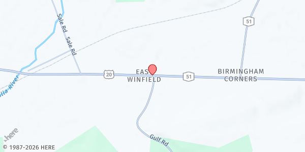 Map showing Blessed Virgin Mary St. Mary's Winfield at , Winfield, NY