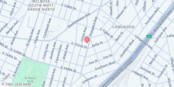 Map showing Cornerstone Assembly Church at 671 Prospect Avenue, Woodstock, NY