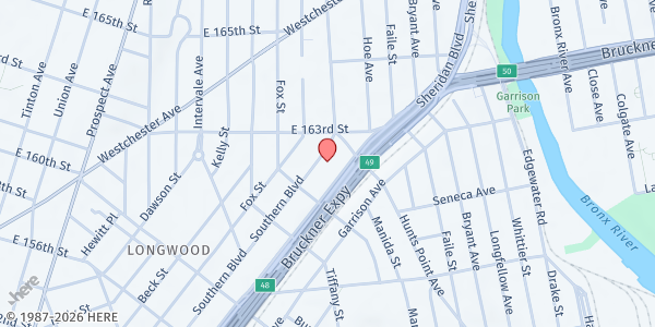 Map showing Neighborhood Care Southern Boulevard at 932 Southern Boulevard, Woodstock, NY