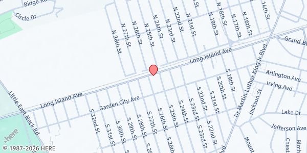 Map showing C.O.G.O.P. Community Pantry at 168 Long Island Ave, Wyandanch, NY