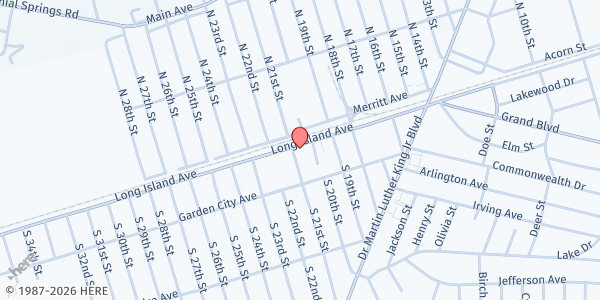 Map showing WellLife Network/Wyandanch at 234 Long Island Ave, Wyandanch, NY