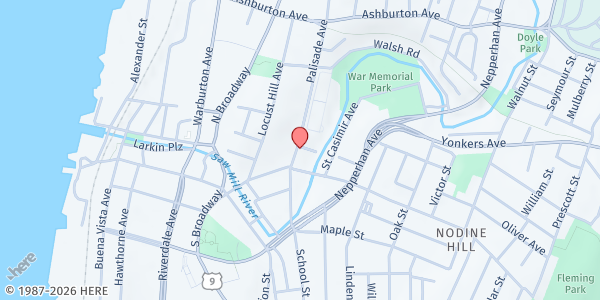 Map showing Kingdom Development - FP at 68 Palisade Avenue, Yonkers, NY