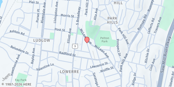 Map showing Western Avenue Mobile Market Stop at 10-70 WESTERN AVENUE, YONKERS, NY