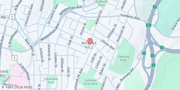 Map showing Westhab Mobile Food Pantry - Yonkers at 320 WALNUT AVENUE, YONKERS, NY