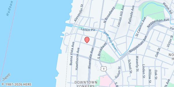 Map showing WESTHAB WINDHAM RESIDENCE at 5 Hudson Street, Yonkers, NY