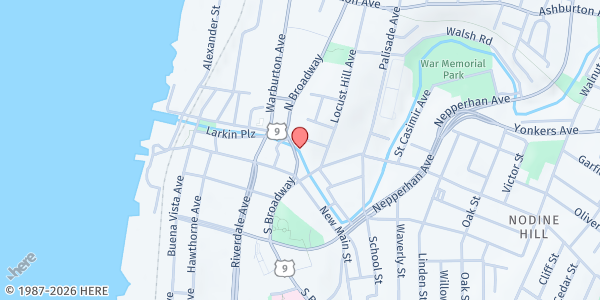 Map showing YONKERS CAP MFP - Mobile Food Pantry at 20 South Broadway - Suite 420, YONKERS, NY