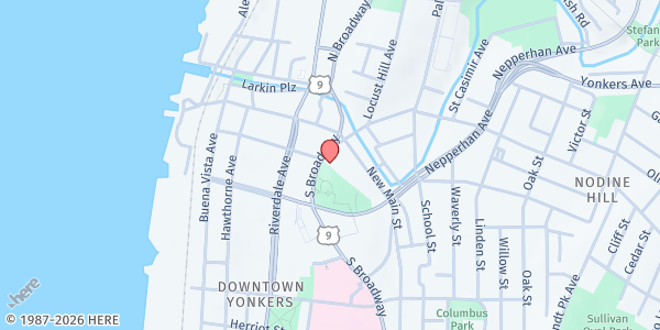 Map showing Yonkers Dist Health WIC at 20 S Broadway - Second Floor, Yonkers, NY
