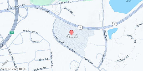 Map showing George Washington ES @ Jefferson Valley Mall at 650 Lee Boulevard, Yorktown Heights, NY