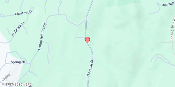 Map showing Hilltop Hanover Farm Farm Stand at 1271 Hanover Street, Yorktown Heights, NY