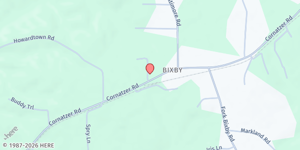 Map showing Army of Hope at 2121 Cornatzer Rd, Advance, NC