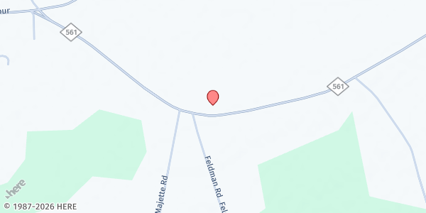 Map showing St. John's 2nd Baptist Church at 948 NC 561 W., Ahoskie, NC