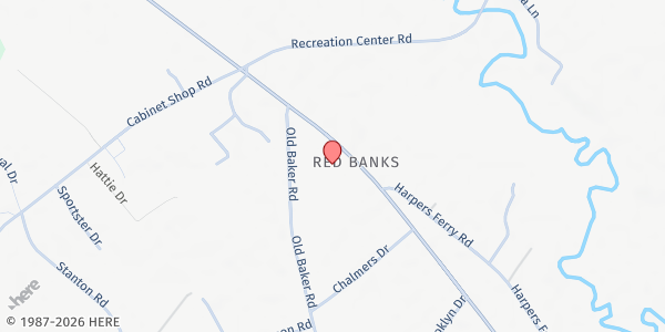 Map showing West Robeson United Methodist at 10999 US 74 W., Alma, NC