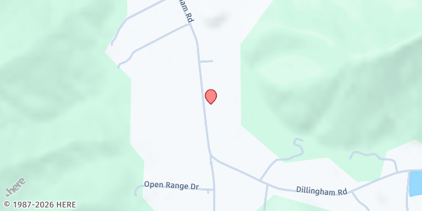Map showing Big Ivy Community at 540 Dillingham Road, Barnardsville, NC