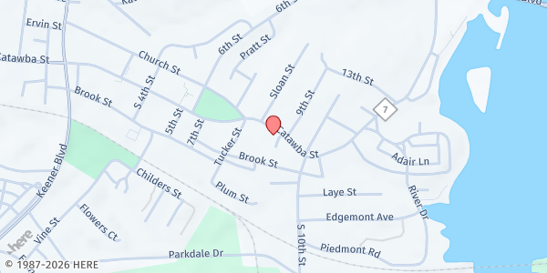 Map showing Belmont Community Organization at East Catawba Street, Belmont, NC