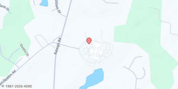 Map showing West Johnston High School Food Pantry at 5935 Raleigh Road, Benson, NC