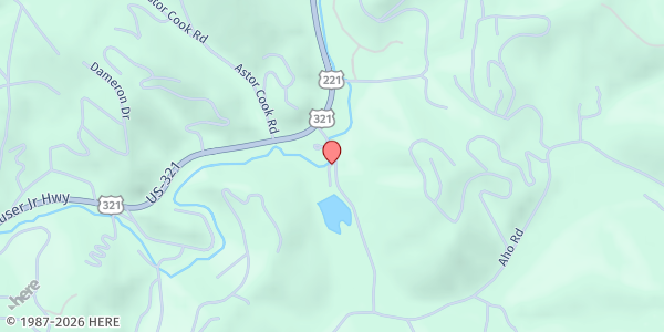 Map showing Casting Bread at 194 Aho Rd, Blowing Rock, NC