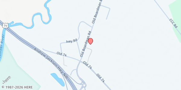 Map showing Minter's Chapel First Born Church, INC. at 1270 Old Boardman Rd., Boardman, NC