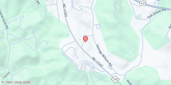 Map showing Alliance Bible Fellowship at 1035 North Carolina Hwy. 105 Bypass, Boone, NC