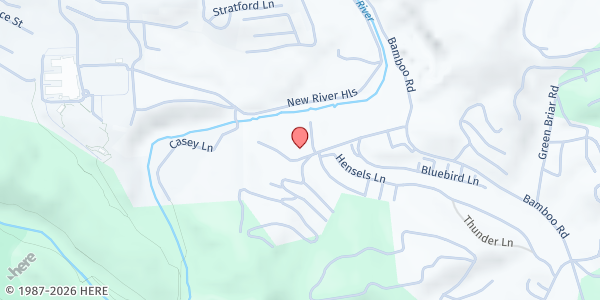 Map showing Hospitality House at 338 Brook Hollow Rd, Boone, NC