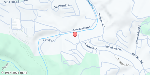 Map showing The Hunger & Health Coalition - Boone at 141 Health Center Dr, Boone, NC