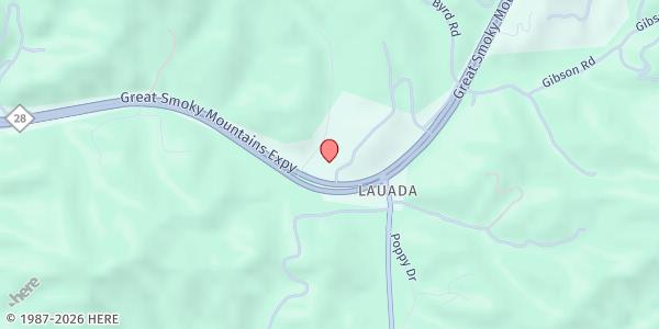 Map showing Southwestern Community College - Swain Campus at 60 Almond School Rd, Bryson City, NC