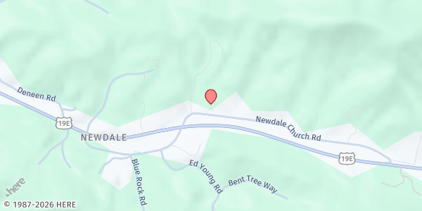 Map showing Micaville Community Market at 71 Newdale Church Rd, Burnsville, NC