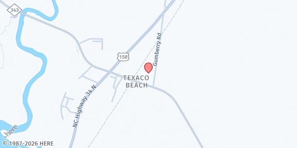 Map showing Mt. Zion COGIC at 118 S. Hwy. 343, Camden, NC