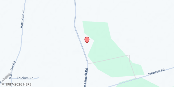 Map showing Savannah Missionary Baptist at 6675 Tabor Church Road, Cape Fear, NC