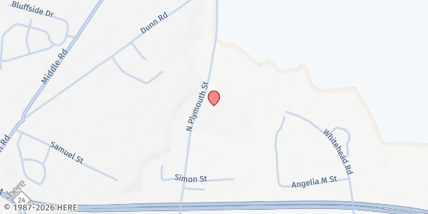 Map showing The Household Of Faith at 468 North Plymouth Street, Cape Fear, NC