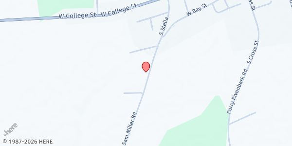 Map showing Full Gospel Deliverance Church at 202 Sam Miller Rd., Carroll, NC