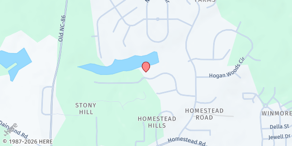 Map showing PORCH Chapel Hill Carrboro at 218 Lake Manor Rd., Chapel Hill, NC