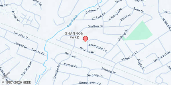Map showing Lion of Judah Outreach Corp. - Shannon Park at 3325 Donovan Place, Charlotte, NC