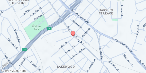 Map showing Star Faith Ministry Food Ministry at 3431 Rozzelles Ferry Dr., Charlotte, NC