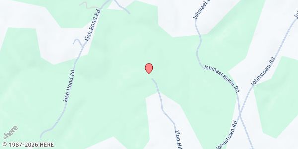 Map showing Zion Hill Baptist Church - Washington Missionary at 3460 Zion Hill Rd., Cherryville, NC