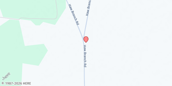 Map showing MFP EW Haw Branch at 1501 Haw Branch Road, Chocowinity, NC