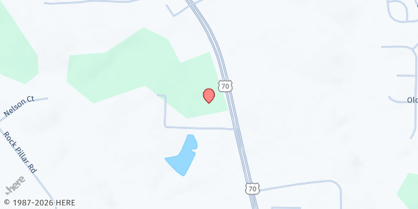 Map showing ST. Ann Catholic Church at 4057 Hwy. 70 Bus., Clayton, NC