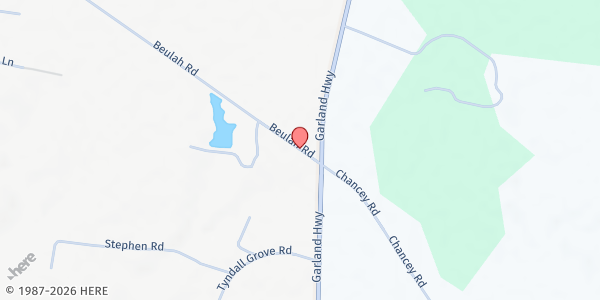 Map showing Iglesia Bethel at 4191 Beulah Rd., Clinton, NC